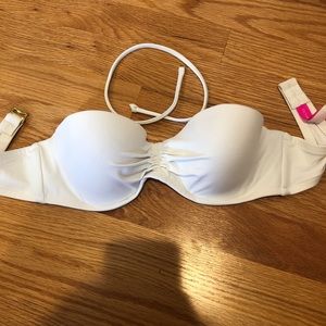 Victoria Secret White Bandeau Bikini Top